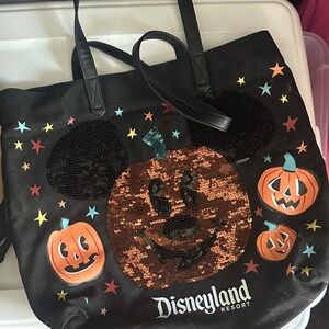 Disney Black and Orange Tote Bag